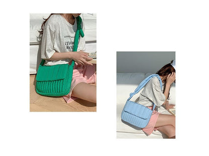 Sac bandoulière à rabat matelassé