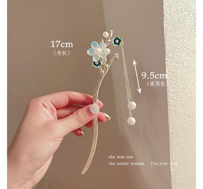 Floral Acrylic Alloy Hair Stick