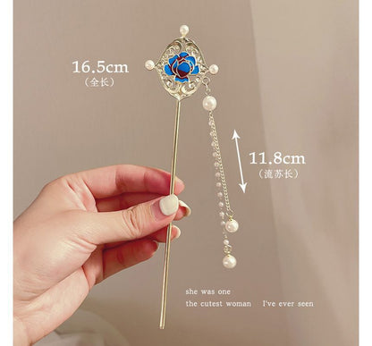 Floral Acrylic Alloy Hair Stick