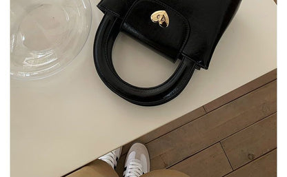 Heart Leather Faux Handbag Lock