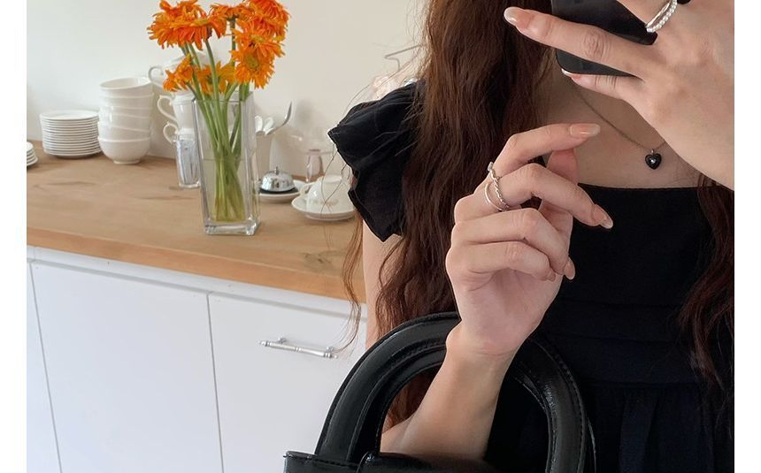 Heart Leather Faux Handbag Lock