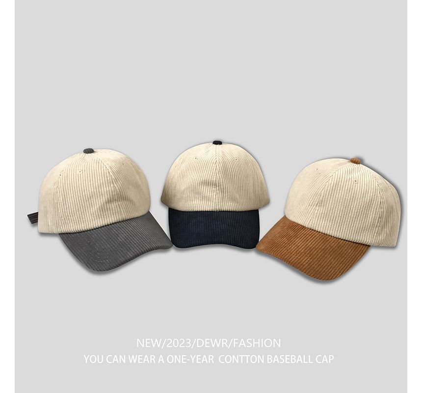 Tone Cap Corduroy Baseball Two