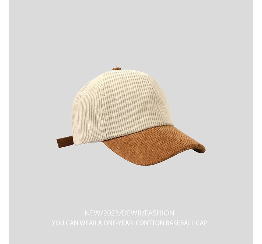 Tone Cap Corduroy Baseball Two