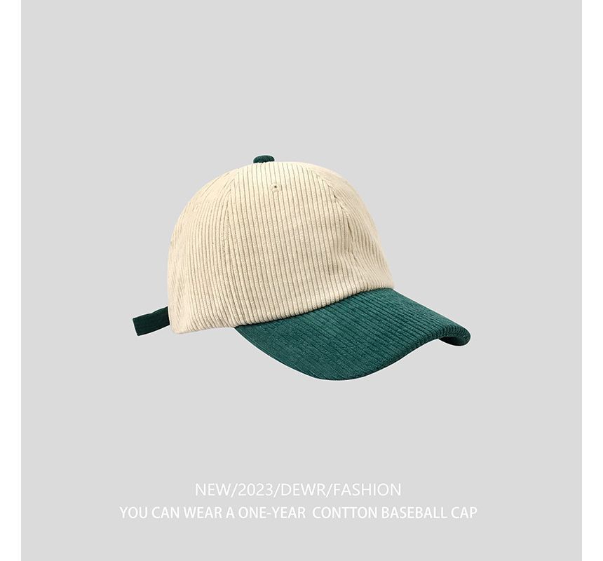 Tone Cap Corduroy Baseball Two
