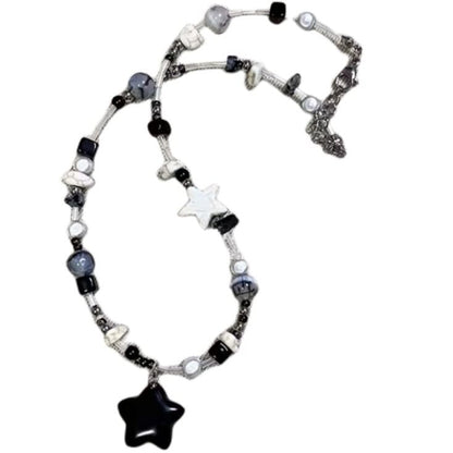 Star Pendant Beaded Necklace