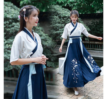 Traditional Chinese Couple Matching Costume Set: Short