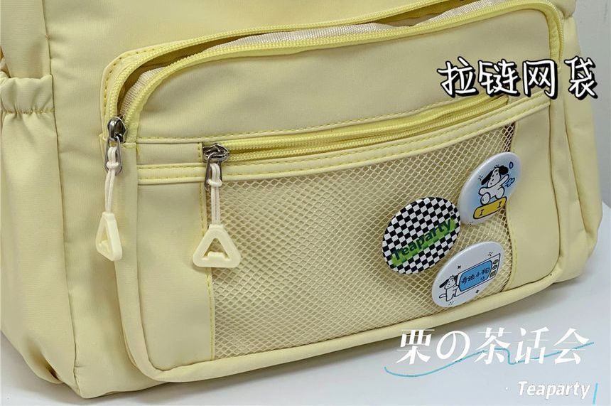 Lettering Label Top Handle Crossbody Bag