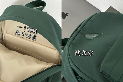 Letter Embroidered Backpack