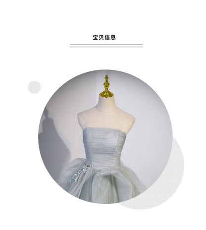 Robe de soirée tube trapèze en maille froncée avec nœud uni