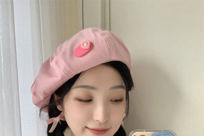 Heart Beret Hat