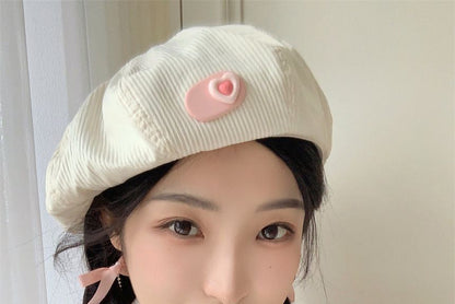 Heart Beret Hat