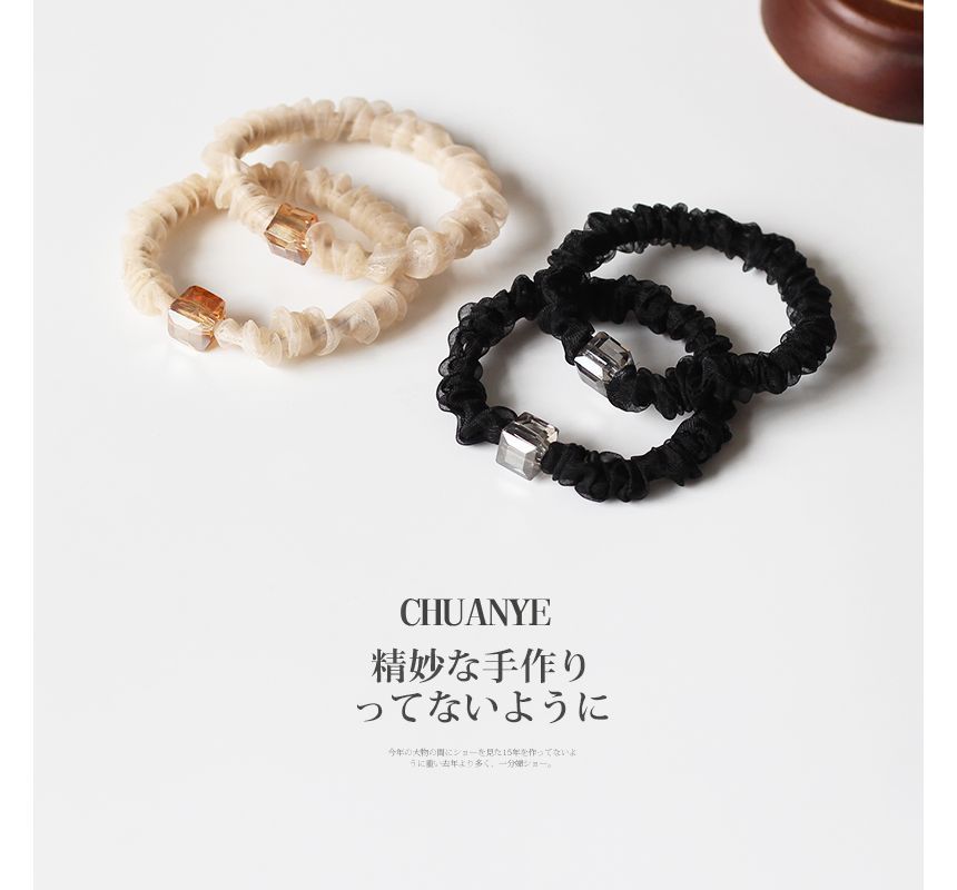 Cube Organza Hair Tie