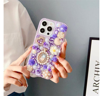 Floral Phone Case - iPhone 14 Pro Max / 14 Pro / 14 Max / 14 / 13 Pro Max / 13 Pro / 13 / 13 mini / 12 Pro Max / 12 Pro / 12 / 12 mini / 11 Pro Max / 11 Pro / 11 / SE / XS Max / XS / XR / X / 8 / 8 Plus / 7 / 7 Plus