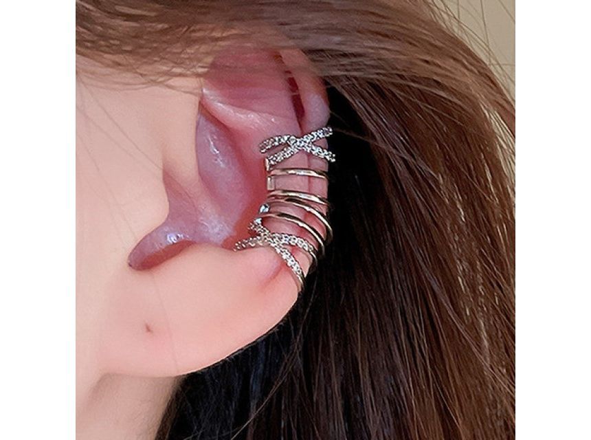 Alloy Cuff Earring Layered