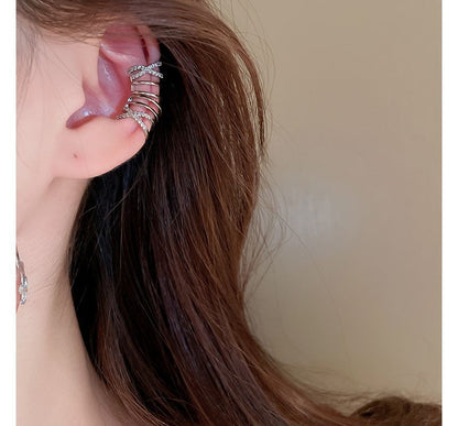 Alloy Cuff Earring Layered