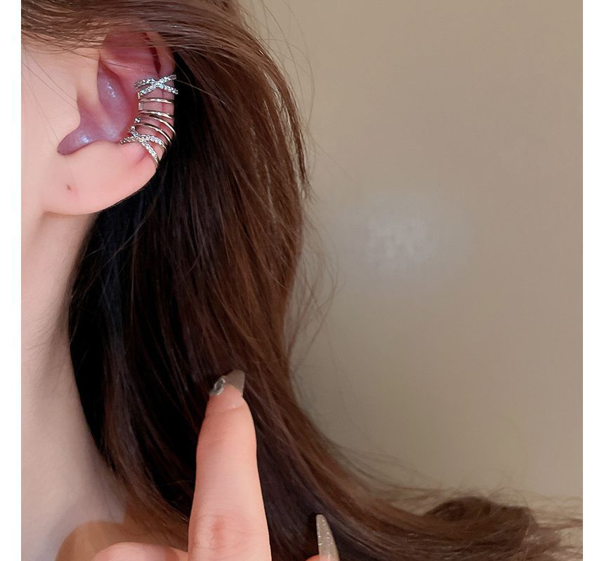 Alloy Cuff Earring Layered