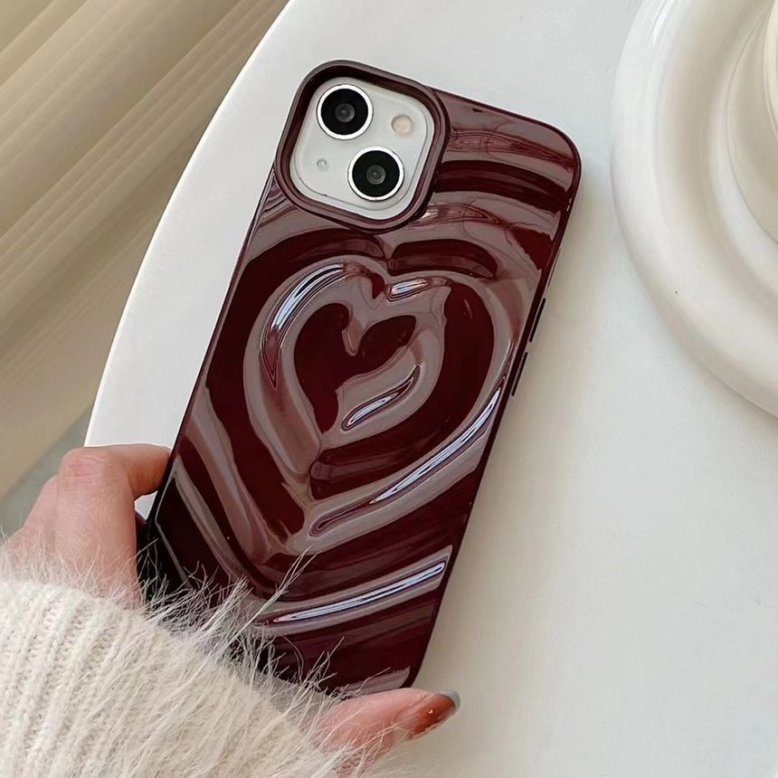 Heart Textured Phone Case