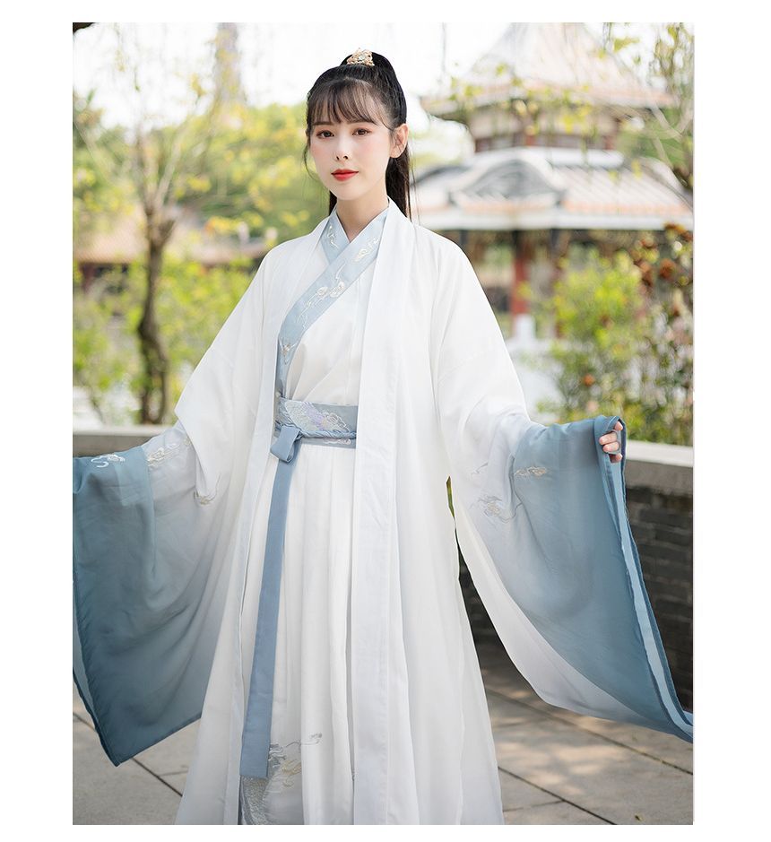 Dragon Embroidered Hanfu Jacket / Long