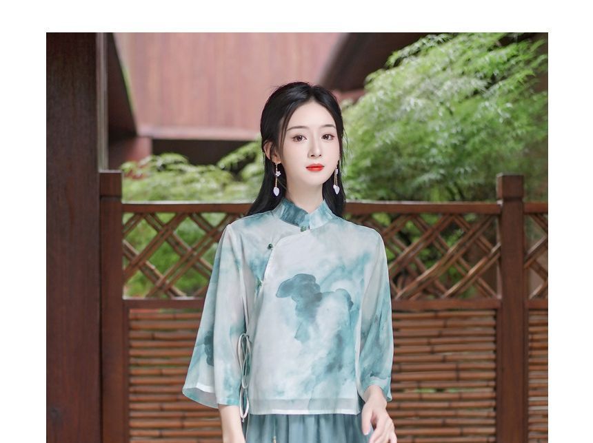 Tie Dye Hanfu Costume Set