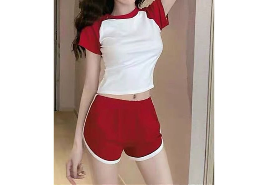 Shorts Waist Piped Elastic