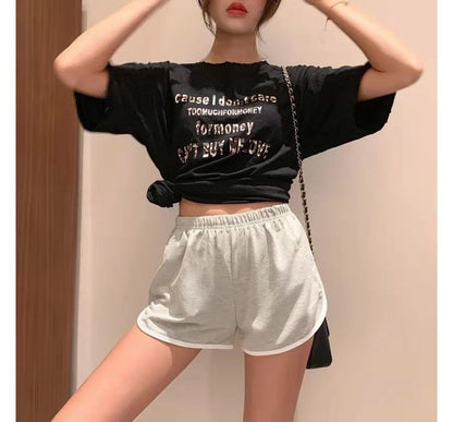 Shorts Waist Piped Elastic