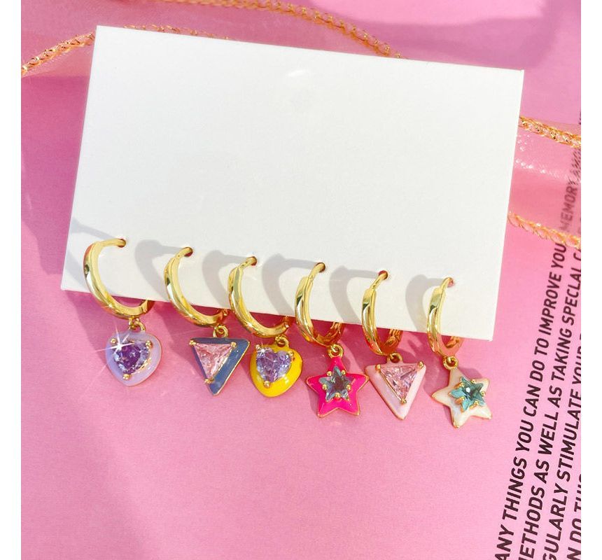 of Set Designs) 6: Dangle (Various Alloy Star Earring