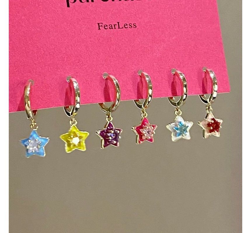 of Set Designs) 6: Dangle (Various Alloy Star Earring