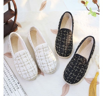 Slip-Ons Plaid Espadrille