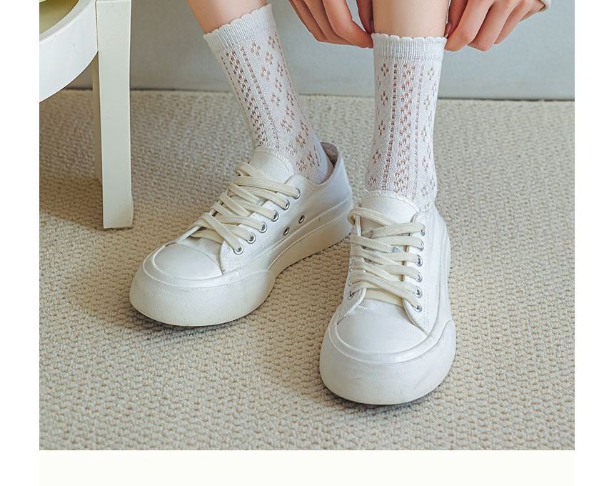 Ruffle Trim Socks Set