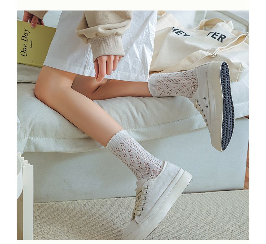 Ruffle Trim Socks Set