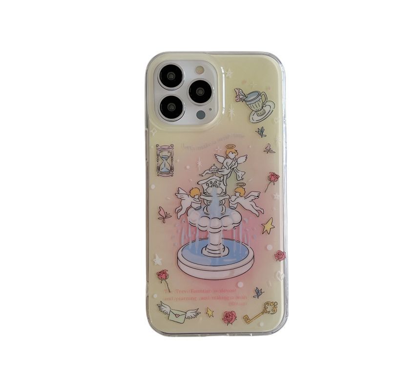 Cupid Fountain Phone Case - iPhone 11 / 12 / 12 Pro / 12 Pro Max / 13 / 13 Pro / 13 Pro Max / 14 / 14 Pro / 14 Pro Max