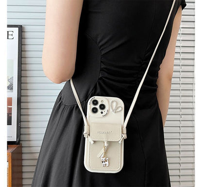 Holder Pendant Phone Cat Card Case