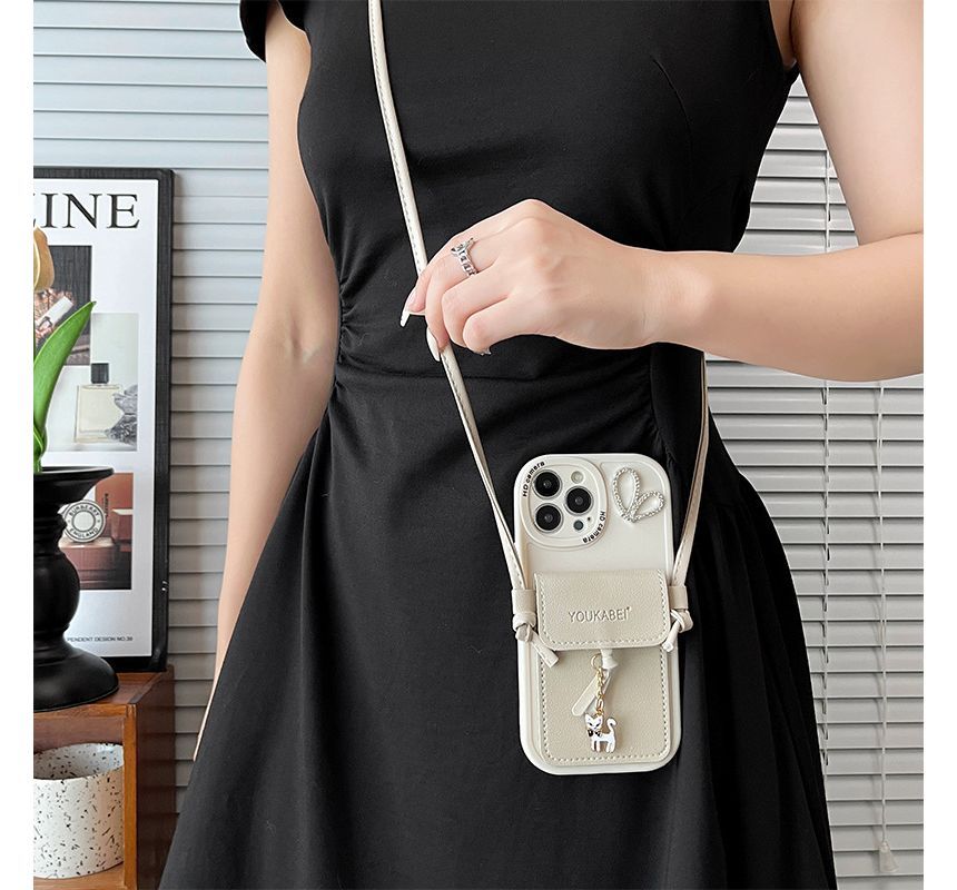 Holder Pendant Phone Cat Card Case