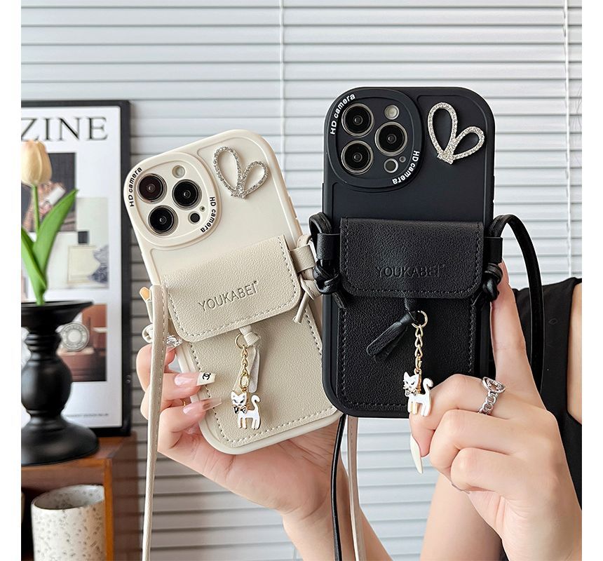 Holder Pendant Phone Cat Card Case