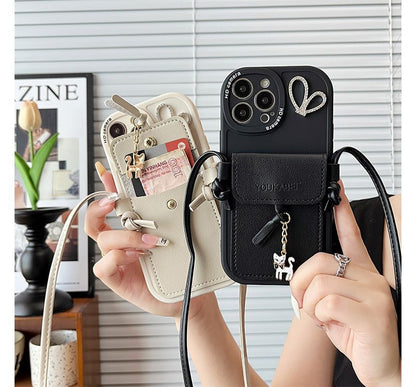 Holder Pendant Phone Cat Card Case