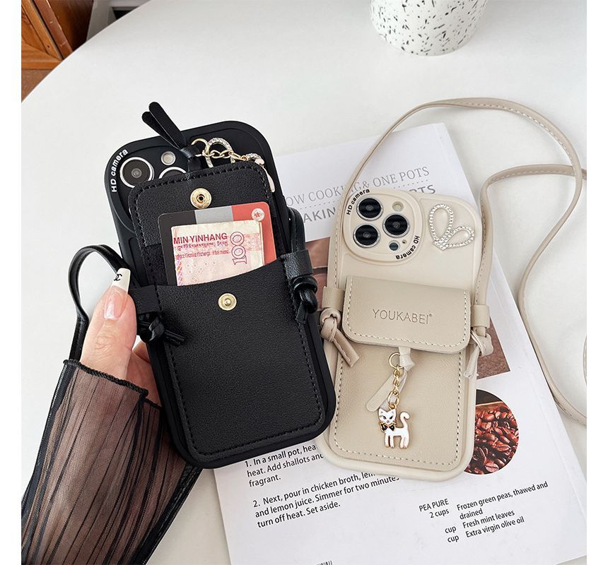 Holder Pendant Phone Cat Card Case