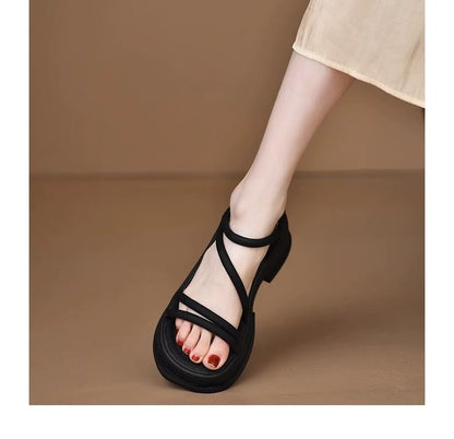 Platform Plain Sandals