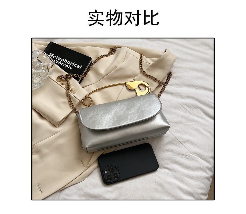 Flap Bag Pin Crossbody Safety Handle