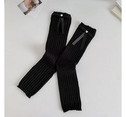 Plain Bow Leg Warmers