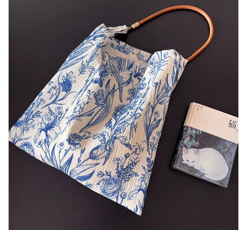 / Floral Crossbody Tote Bag
