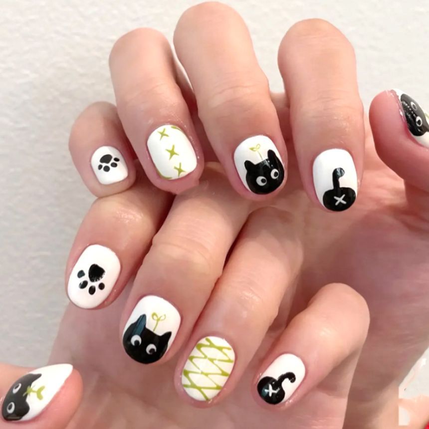 Cat Nail Art Stickers