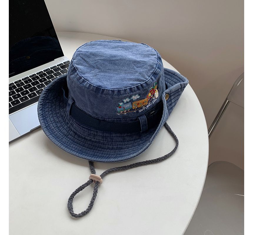 Cartoon Embroidered Boonie Hat