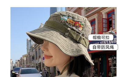 Cartoon Embroidered Boonie Hat