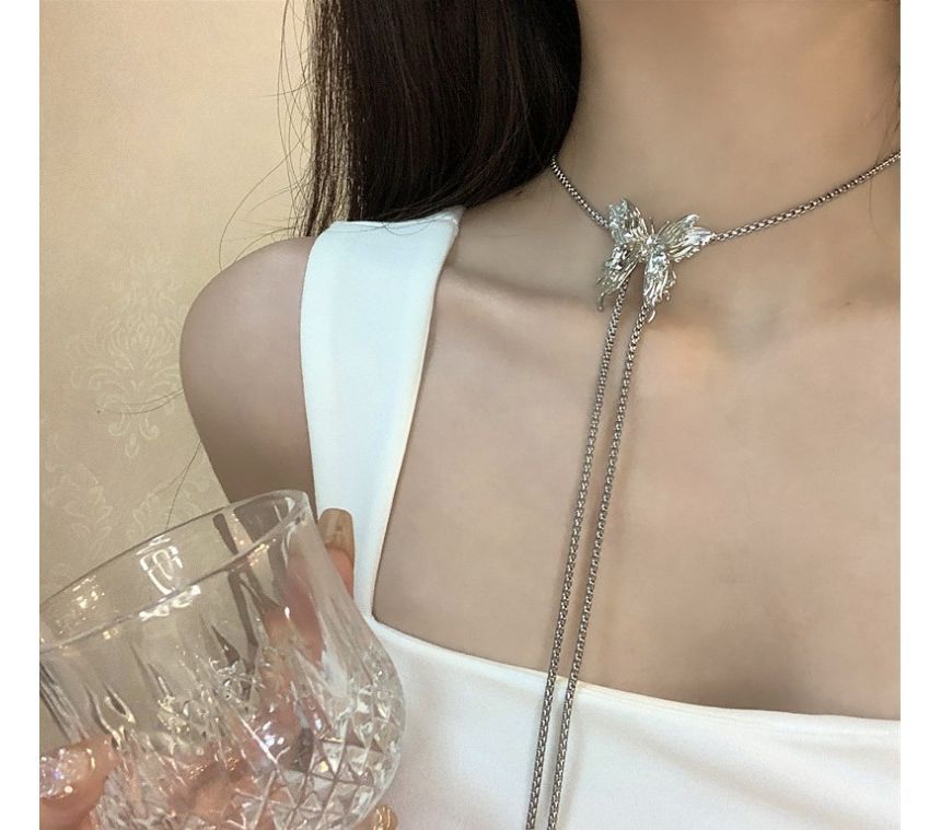 Lariat Butterfly Necklace