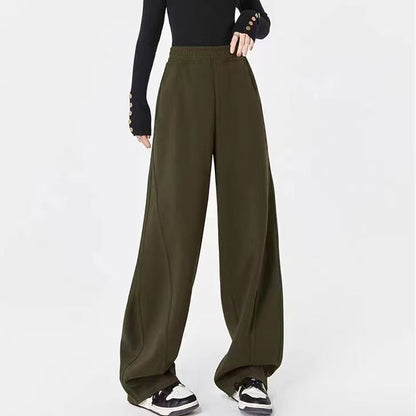 Low Rise Loose-Fit Wide-Leg Sweatpants