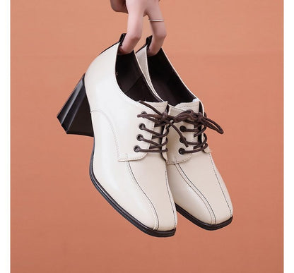 Block Heel Lace Ups