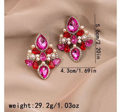 Rhinestone Drop Earring / Stud Earring