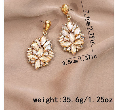 Rhinestone Drop Earring / Stud Earring