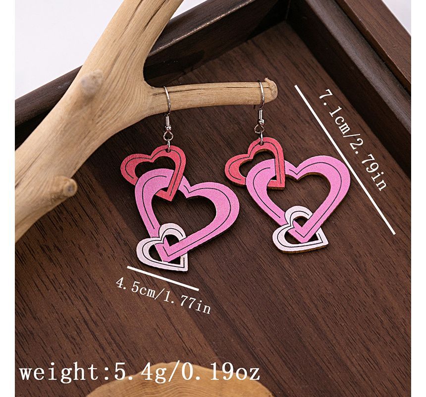 Wooden Drop Earring