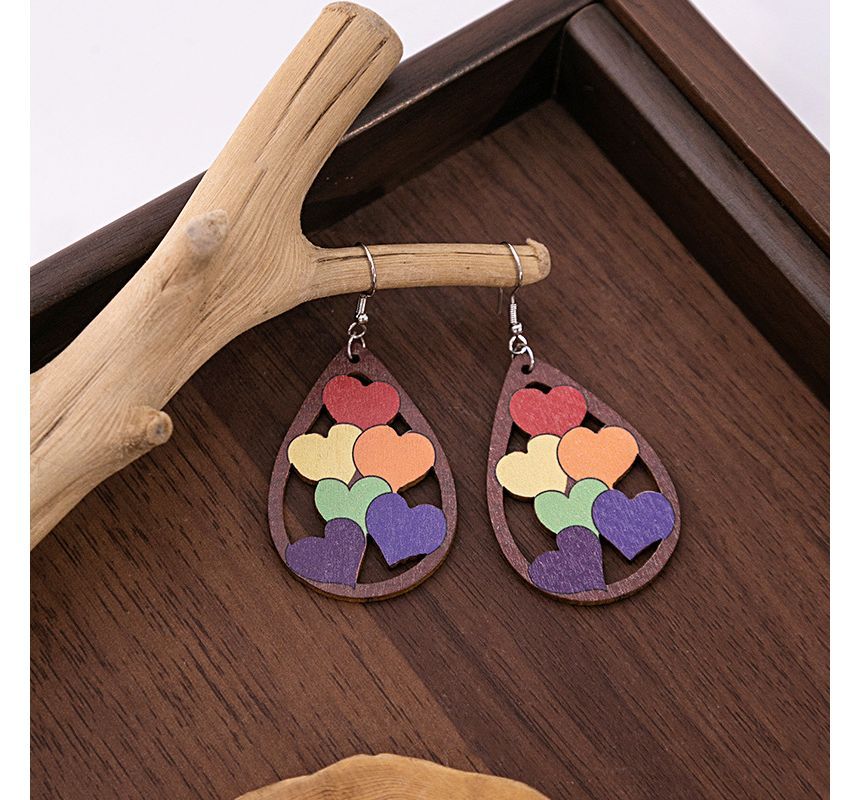 Wooden Drop Earring